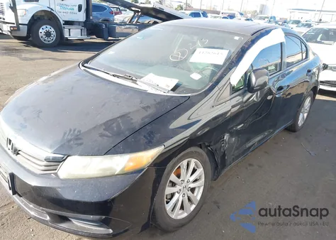 2012 Honda Civic Ex-L z USA, uszkodzony, nr VIN 19XFB2F93CE300455